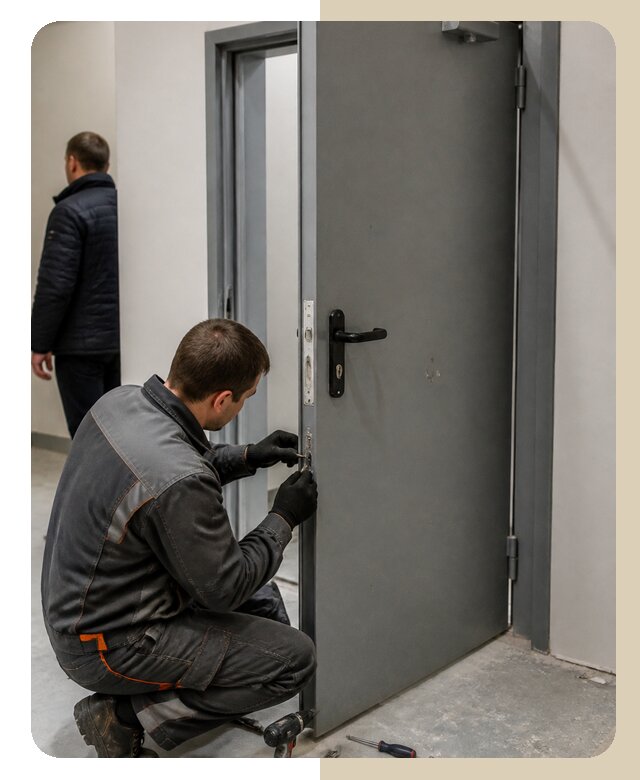 Ремонт противопожарной двери в Петергофе по цене 6800 р. | ДвериЛегко-Птф